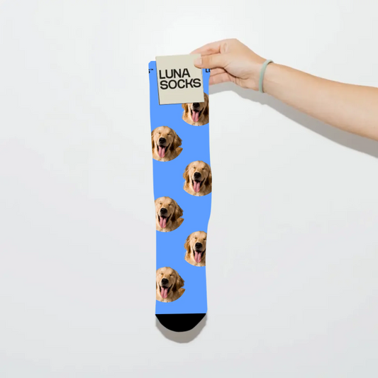 Chaussettes personnalisées à l'effigie de votre animal de compagnie